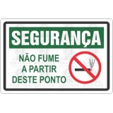 Não fume a parti deste ponto